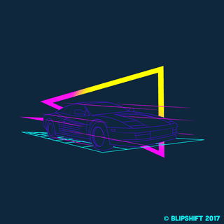 Illustration for article titled Night Oppo. Dream of synthwave perfection with old 80s car advertisements.